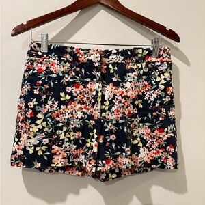 Zara Black Floral Women's Shorts Size M